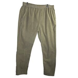 Outerknown Unisex L Corduroy Oatmeal Beige Elastic Pants. Outdoors Comfy Warm
